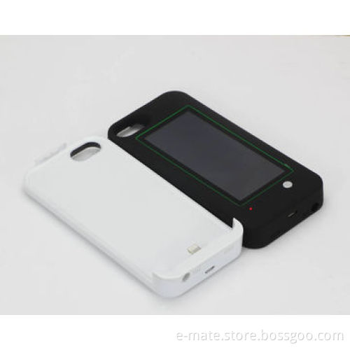Detachable Solar Power Case for iPhone 5/5S/5C, It Combines 2 Functions(Case and Solar Power Bank)